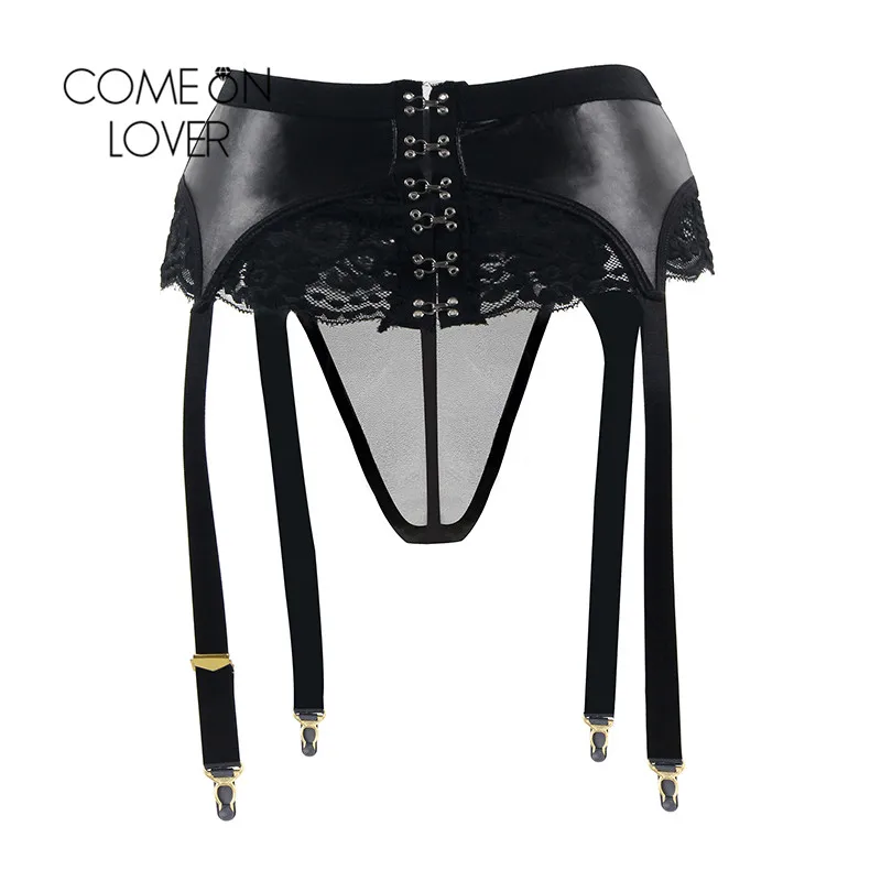 Comeonlover Harness Leather Garter Belt Set Plus Size Suspenders Women Sexy Lace Porte Jarretelle Sexy Garters For Women PI5151 Comeonlover Harness Leather Garter Belt Set Plus Size Suspenders Women Sexy Lace Porte Jarretelle Sexy Garters For Women PI5151