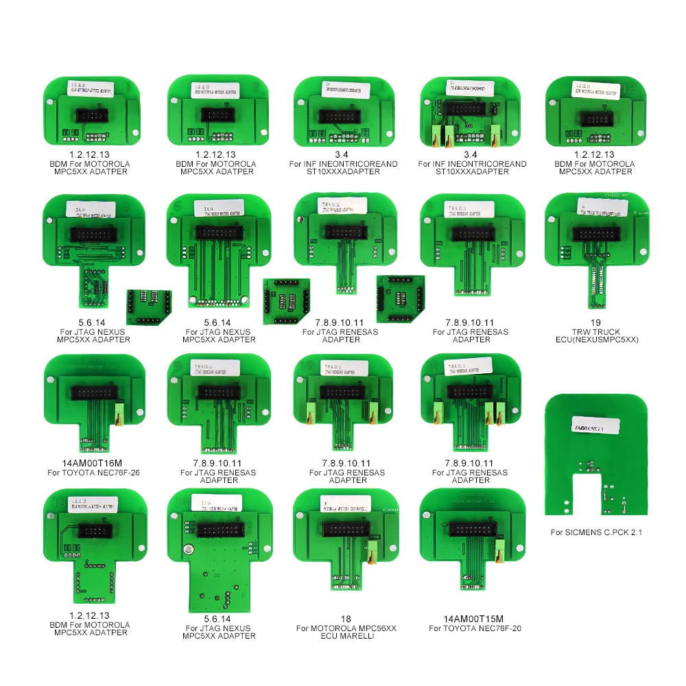 22 шт. BDM зонд адаптеры BDM рамки ЭБУ рампы для KESS KTAG FGTECH V54 BDM100 CMD100 BDM рамки полные наборы ЭБУ программист