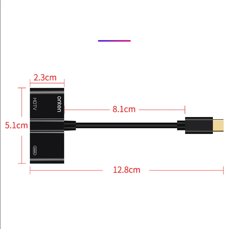 Белый BFOLLOW type C к HDMI USB PD адаптер быстрой зарядки 4 к 60 Гц кабель для huawei mate 20 20X P20 Pro Honor 10 Xiaomi 6 iPad Pro - Цвет: Белый