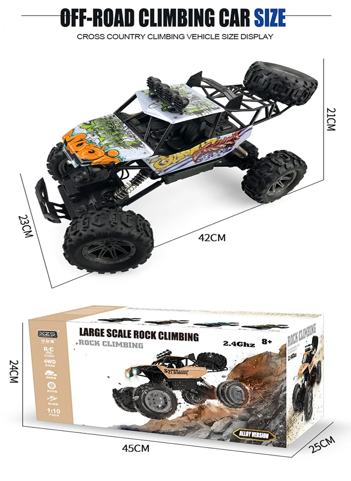 Nitro Powered rc автомобиль 4x4 высокоскоростной гоночный 1/10 Радиоуправляемый автомобиль 4wd электрика бесщеточный монстр грузовик