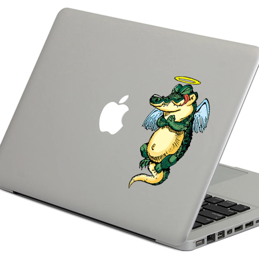 Fat crocodile ange DIY индивидуальная виниловая наклейка для ноутбука наклейка для macbook Pro Air 13 дюймов мультфильм ноутбук кожа оболочка для mac book