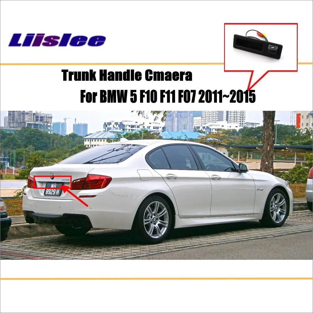 

For BMW 5 F10 F11 F07 2011~2015 - Rear View Camera / Back Up Park Camera / HD CCD RCA NTST PAL / Trunk Handle OEM