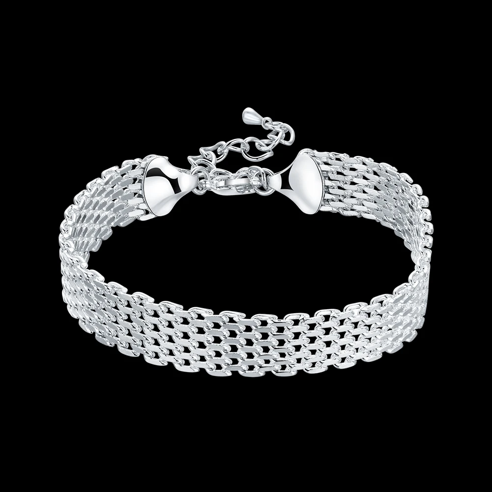 Женский модный браслет креативный браслет из стерлингового серебра 925 пробы с пряжкой Омаров широкий браслет