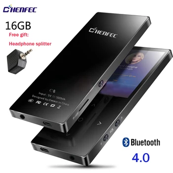 

CHENFEC MP4 Player with Bluetooth 4.0 Upgraded K8 Media Music 16GB Mp4 Player Support Video Playback FM Radio Recordings Walkman