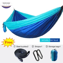 1-2 Person Portable Parachute Hammock High Strength Camping Travel Swing Bed Garden Leisure Outdoor Hunting Survival Hammock 1-2 Person Portable Parachute Hammock High Strength Camping Travel Swing Bed Garden Leisure Outdoor Hunting Survival Hammock