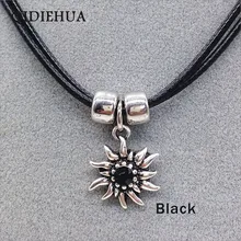 Мода Серебряное Элегантное ожерелье Эдельвейс женское простое веревочное ожерелье-чокер ожерелье цветок Мода