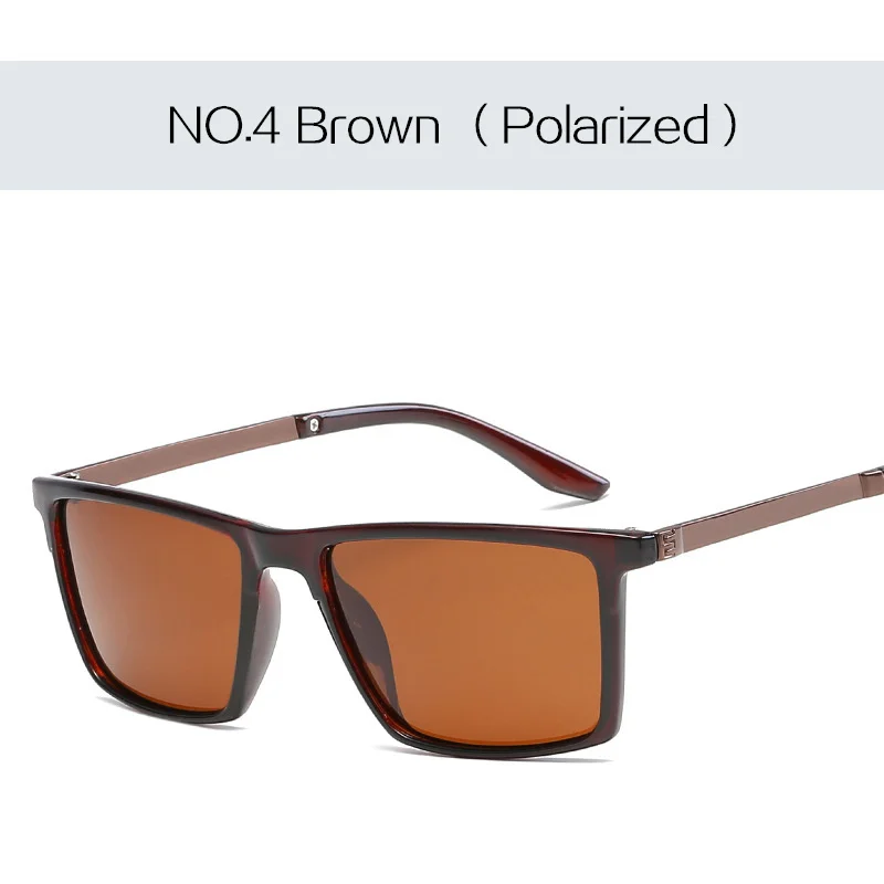 Мужские поляризованные солнцезащитные очки Imwrite, винтажные брендовые солнцезащитные очки для вождения, солнцезащитные очки для мужчин, защитные очки для водителя - Цвет линз: NO 4
