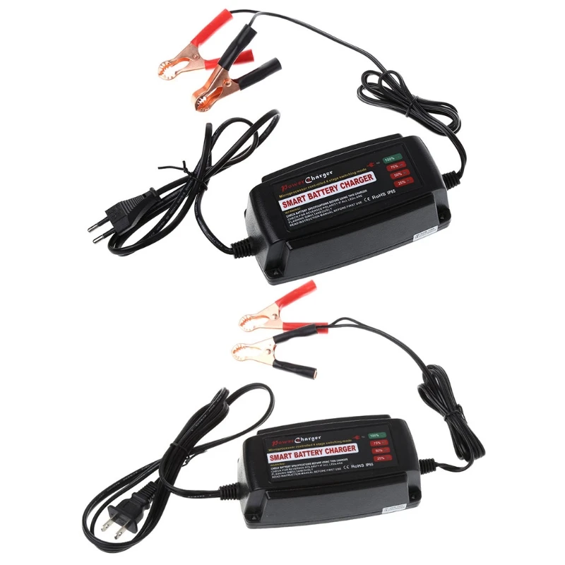 

OOTDTY 12V 5A Smart Waterproof Car Battery Charger & Desulfator For Lead Acid AGM/GEL/WET