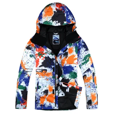 Новинка Gsou зимняя куртка для сноуборда для мужчин Мужская водонепроницаемая ветрозащитная дышащая Лыжная куртка зимняя мягкая хлопковая теплая куртка - Цвет: color 5