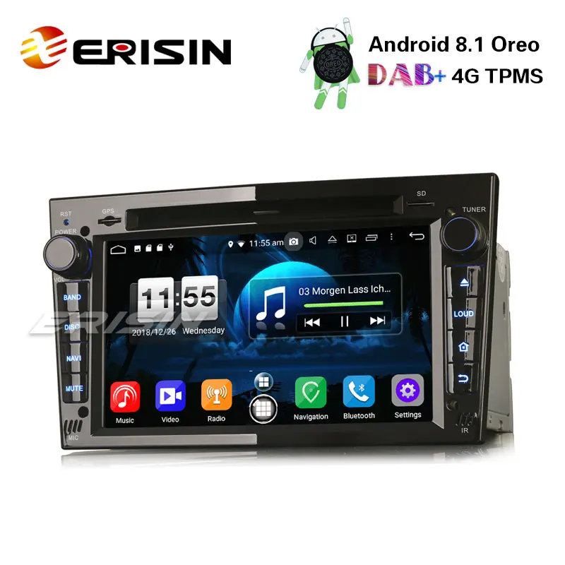 Sale Erisin ES7660PB 7" Android 8.1 Car Stereo DAB+ GPS Wifi OBD for Opel Vauxhall Vivaro Astra Corsa Zafira 2