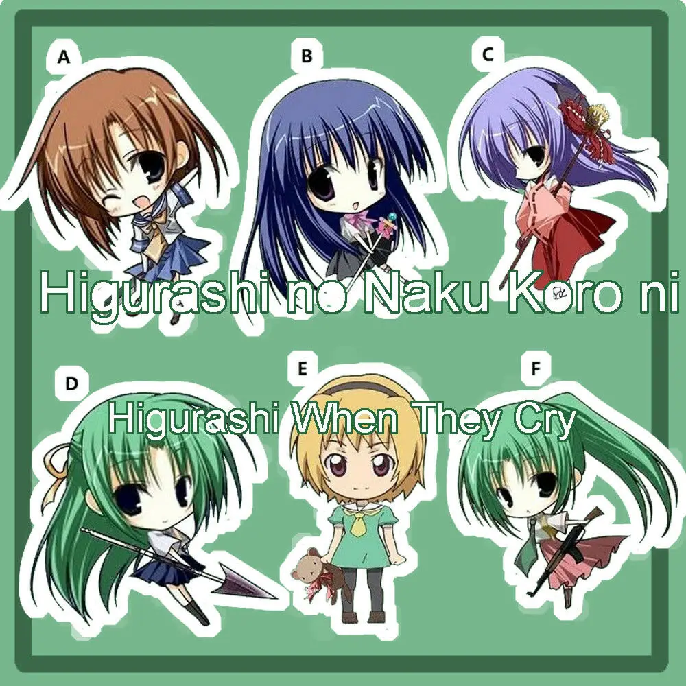 Акриловый брелок для ключей с аниме Higurashi no Naku Koro ni Ryuuguu Rena 6 см