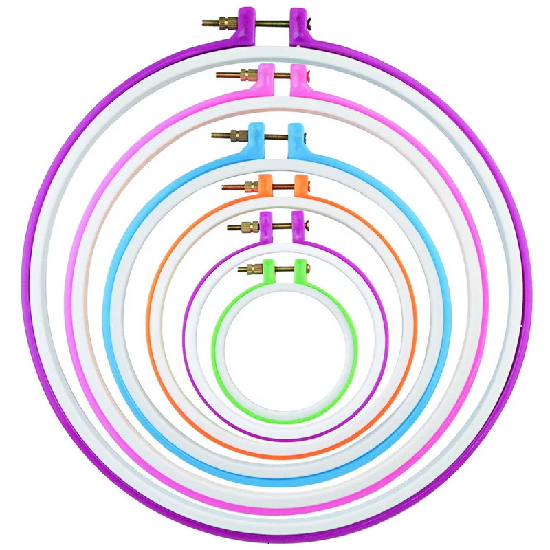 Hoomall 1 шт., регулируемый инструмент для шитья крестиком, пластиковая вышивка, вышивка крестиком, кольцо, рамка, сделай сам, лоскутные аксессуары, украшение