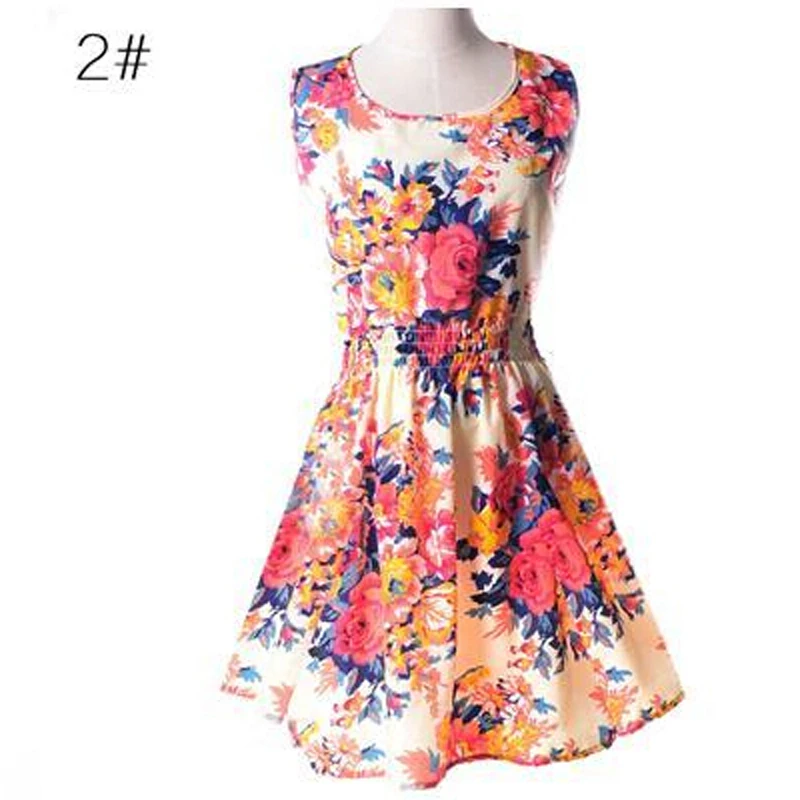 2015 summer new arrival all-match small fresh plus size sleeveless tank dress chiffon skirt basic one-piece | Женская одежда