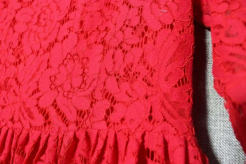 Брендовое Красное Кружевное платье больших размеров, прямое/плиссированное платье платья для мам и девочек праздничное платье Одинаковая одежда для всей семьи для беременных женщин