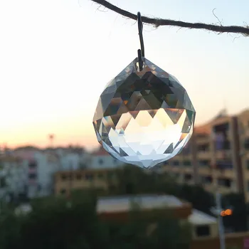 

10Pcs/lot, 100% AAA Quality Guaranteed K9 30mm Clear Crystal Faceted Balls, Crystal Chandlier Part, Free Shipping