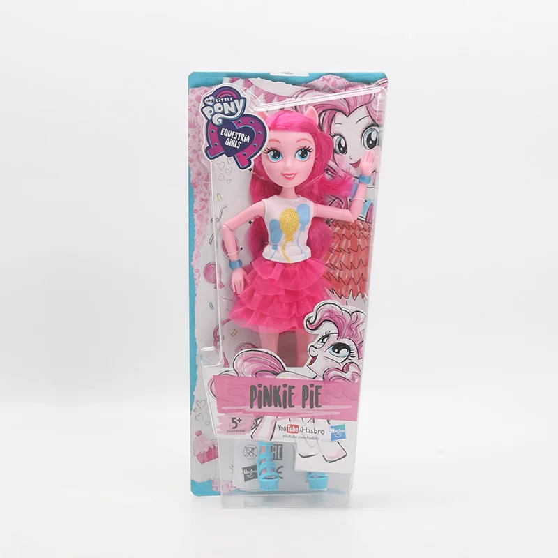 Игрушки My Little Pony Equestria Girls Rainbow Dash Флаттершай Сумерки ПВХ фигурки пони Классический Стиль Коллекция кукол - Цвет: pinie pie