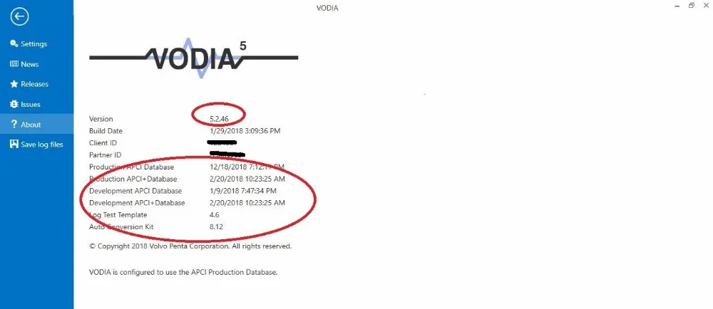 Penta и yamaha диагностический VODIA 5 (5.2.4.X) 2018 с разработанной базой данных для volvo|volvo penta