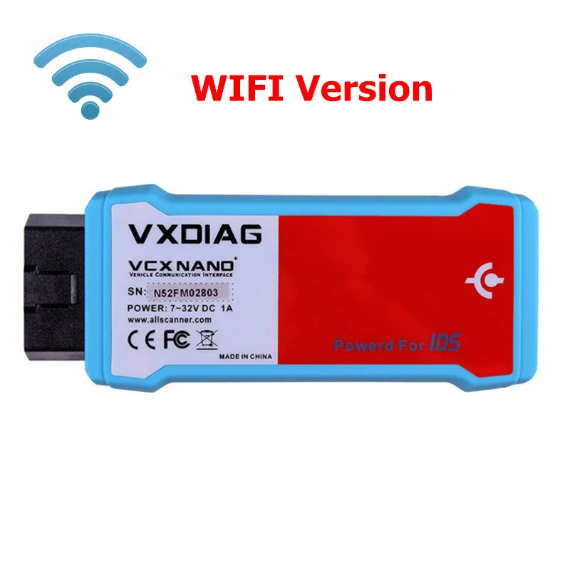 VXDIAG VCX NANO для Ford для Mazda wifi и USB OBD2 автомобильный диагностический инструмент 2 в 1 IDS V112 wi-fi-сканер Поддержка нескольких языков - Цвет: wifi