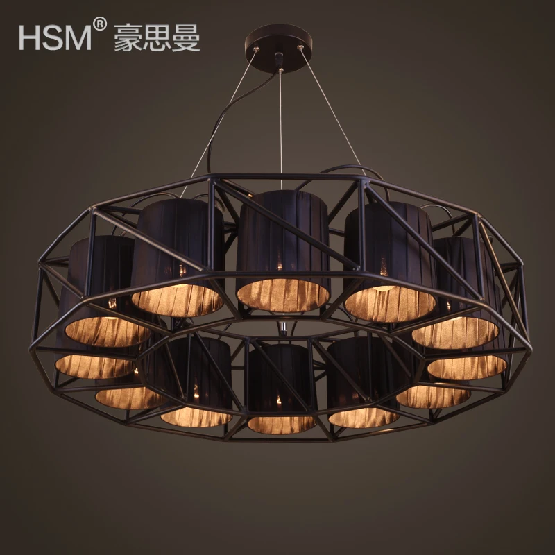 

Loft retro industrial wind iron pendant light restaurant hotel nostalgic bar hanglamp