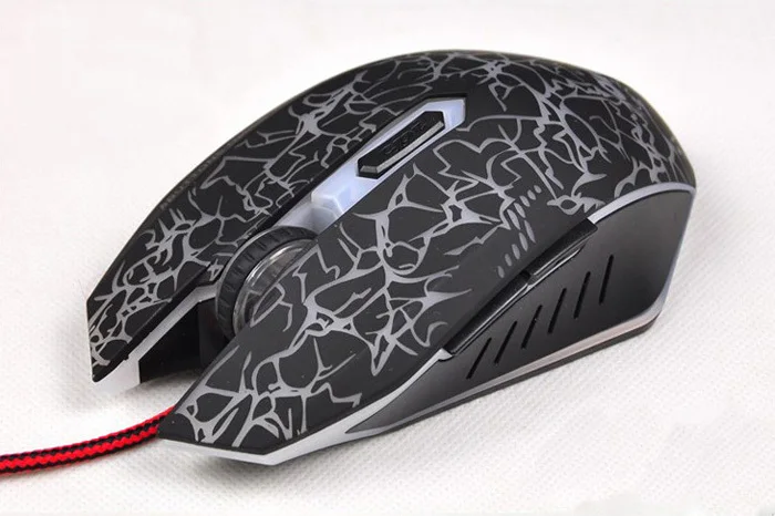 Malloom 2017 New 6 keys Professional Colorful LED Backlight 4000 DPI Optical Wired Gaming Mouse Gamer Mice sem fio For PC Laptop
