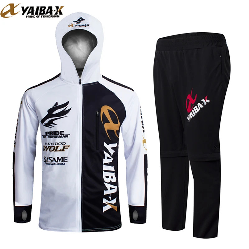 

2017 Summer Fishing Suits Breathable Outdoor Sports Suits Fishing Shirt Quick Drying Upf 50+ Long Sleeve Hooded Fishing shirt