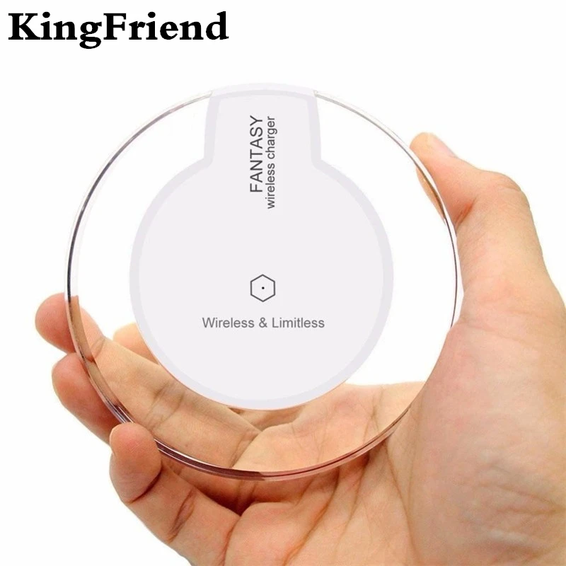 

Qi Wireless Charger KingFriend Phone charger For iphone X 8 Plus Xs Wireless Fast Charging Dock For samsung S8 xiaomi Max huawei