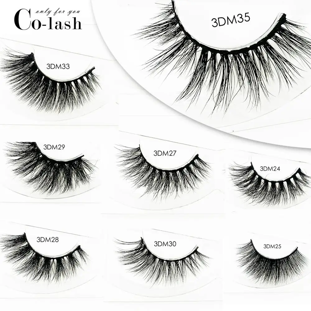 

Colash 1 pair mink eyelash false lashes mink 3d fake eyelash extension make up cilios natural long cruelty free lashes