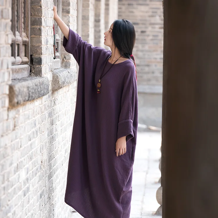 Новая модная традиционная китайская одежда женские длинные халаты