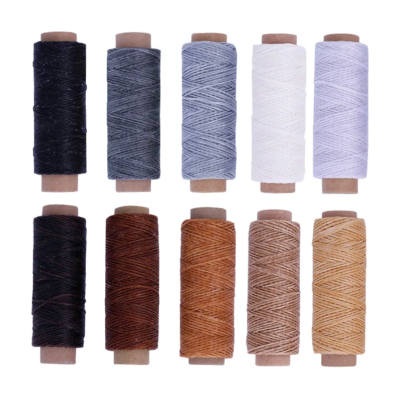 10 color/set 150D 50m Sewing Thread Wax Line DIY Handmade Wear Proof