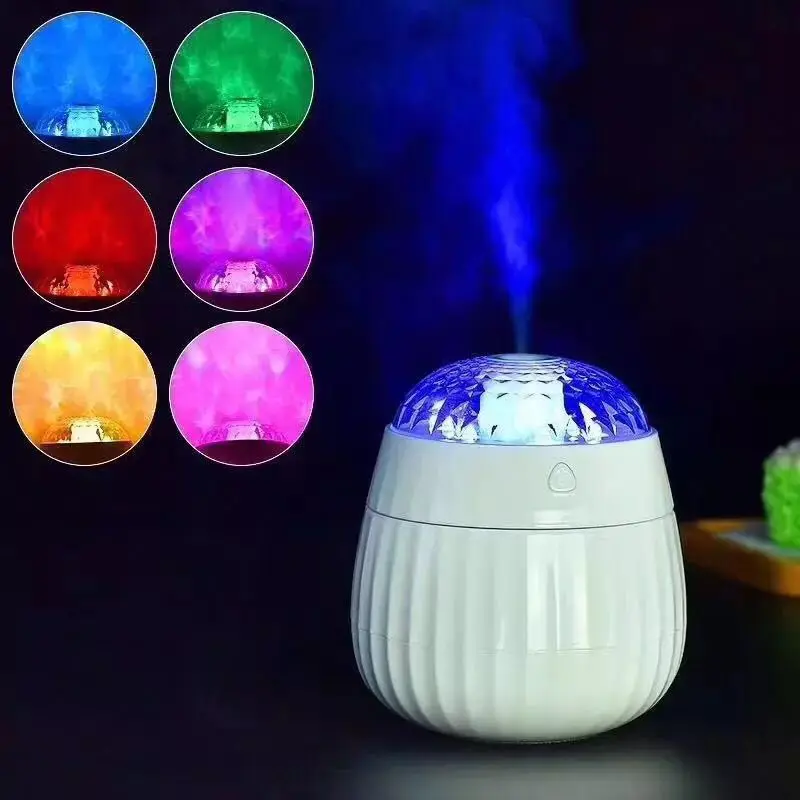 

Ultrasonic Air Humidifier Essential Oil Diffuser LED Lights Electric Aromatherapy USB Projection Humidifier Car Aroma Diffuser