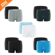 2 шт xiaomi Air sensation Мужское нижнее белье 3D бесшовные волокна легкие дышащие штаны квадратные шорты