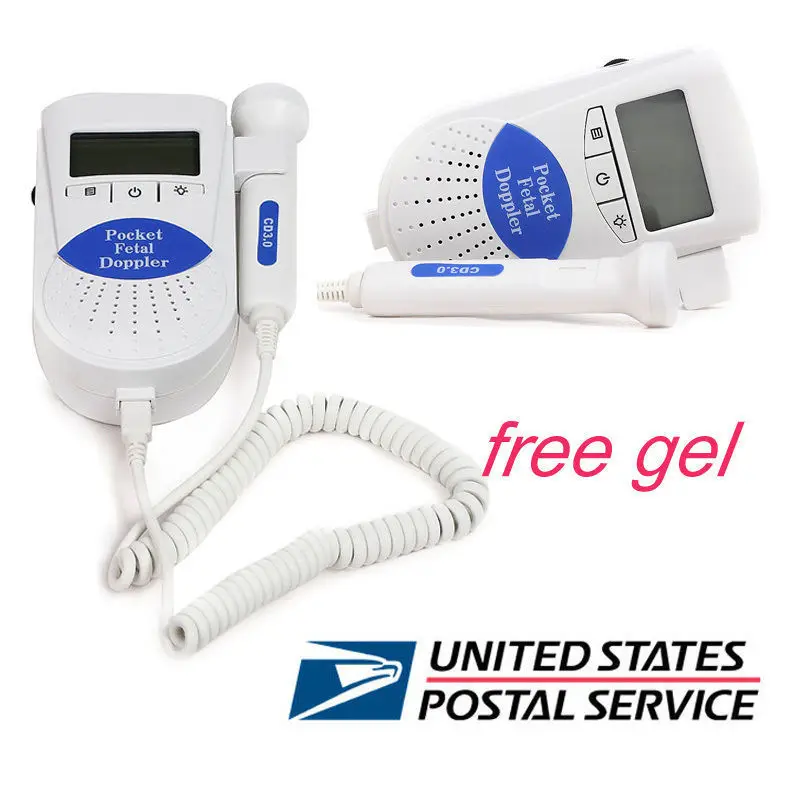 

Heath Care!Pocket fetal Doppler Baby Heart Rate Monitor Prenatal Fetal Detector 3MHz Probe Built-in Speaker Health Monitors