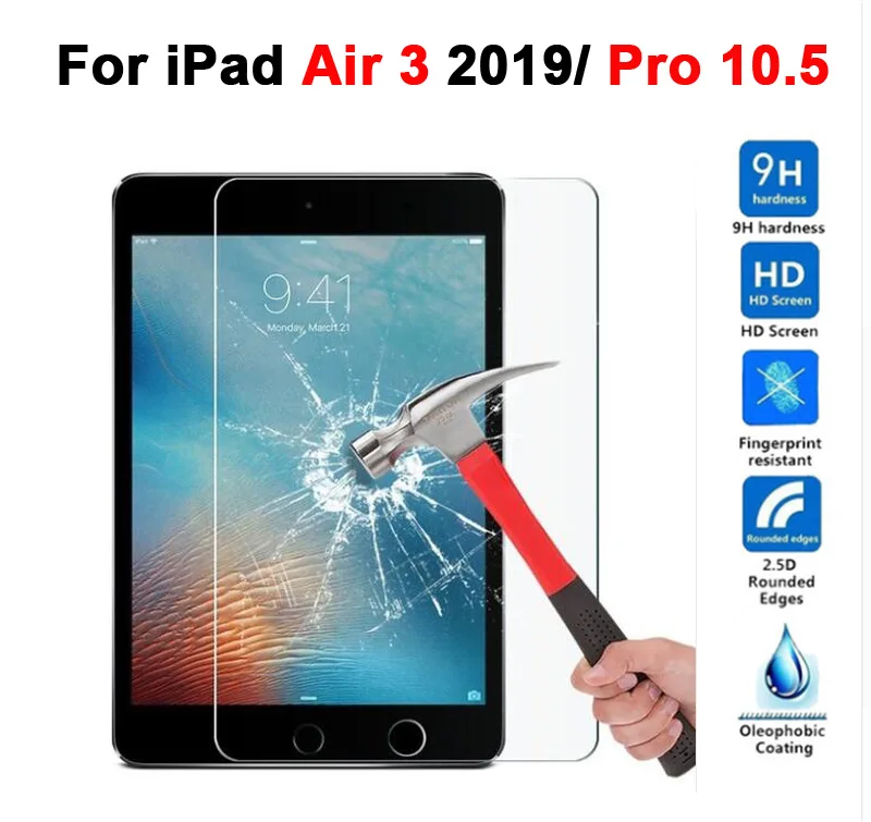 Защита экрана стекло+ чехол для iPad 9,7 Air 1/2/3 PU кожаный смарт-чехол для i Pad mini 1 2 3 4 5/pro 10,5 - Цвет: air3 2019 pro10.5