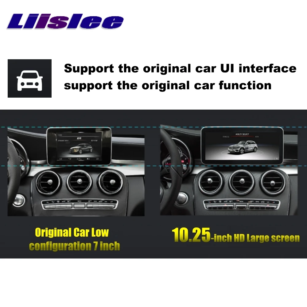 Liislee Car Multimedia Player NAVI For Mercedes Benz C Class MB W205 2014~2018 Accessories Car Radio Stereo GPS WIFI Navigation 1 3