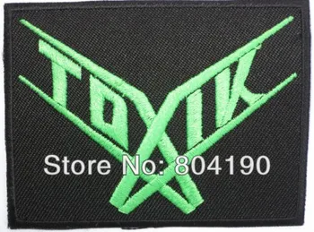 

TOXIK Music Band Iron On/Sew On Patch Tshirt TRANSFER MOTIF APPLIQUE Rock Punk Badge Wholesale