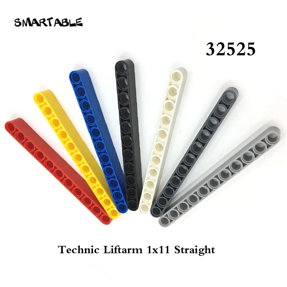 

Smartable Technic Liftarm 1X11 Straight Building Blocks Part DIY STEAM Toys For Kids Compatible Technic 32525 35pcs/lot