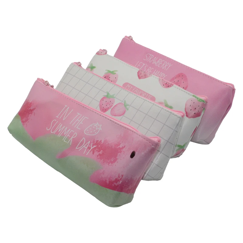 Клубничный симпатичный футляр для карандашей Estuche Escolar Kawaii Etui Kalem Kutusu коробка для карандашей Cartucheras Para Lapices Escolares ручка сумка