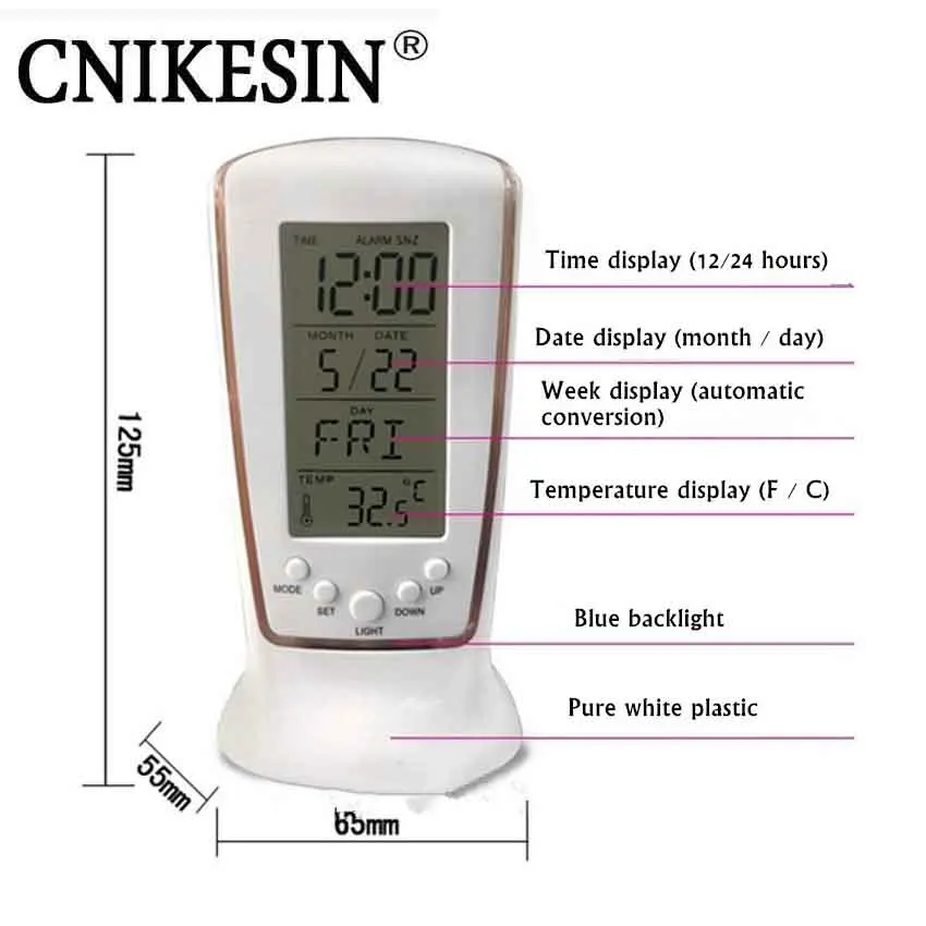 Cnikesin DIY Kit патч электронные часы цифровой календарь запасных Запчасти цифровые