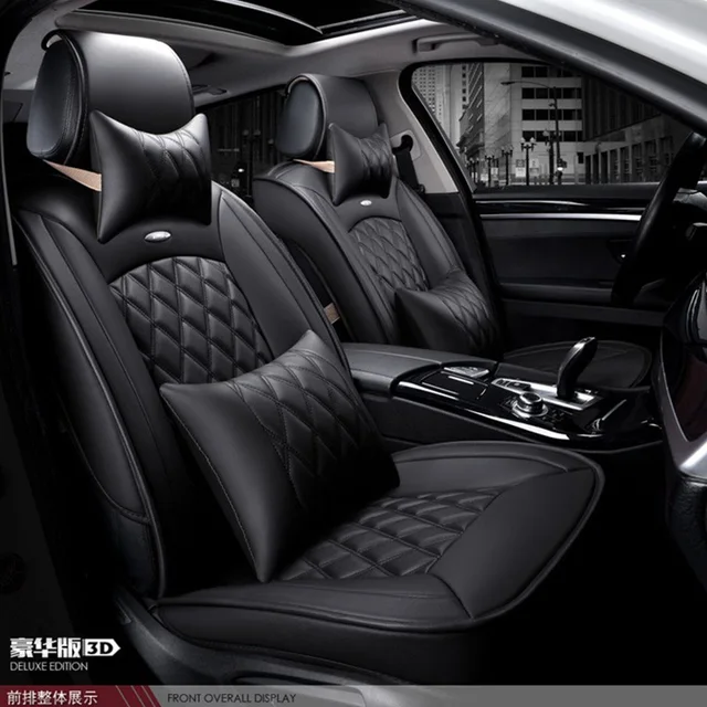 For Honda Civic Accord Crv Xrv Black Coffe Red Brand Luxury Car Soft For Honda Civic Accord Crv Xrv Black Coffe Red Brand Luxury Car Soft Leather Seat Cover Front Rear Complete Set Covers