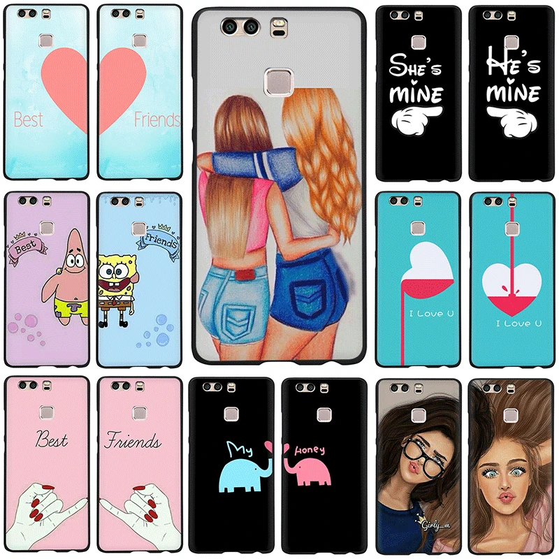 

We will always be best friends BFF Soft TPU Silicone phone cover case for Huawei P8 P9 P10 P20 P30 Pro Lite Mini P Smart