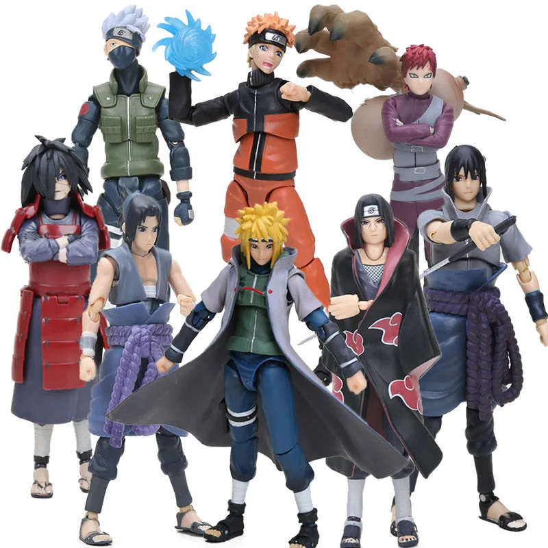 Skup 15cm Box figurka sasuke Naruto Namikaze Minato hatake kakashi figurki Naruto figurka kolekcjonerska zabawki brinqudoes bebe