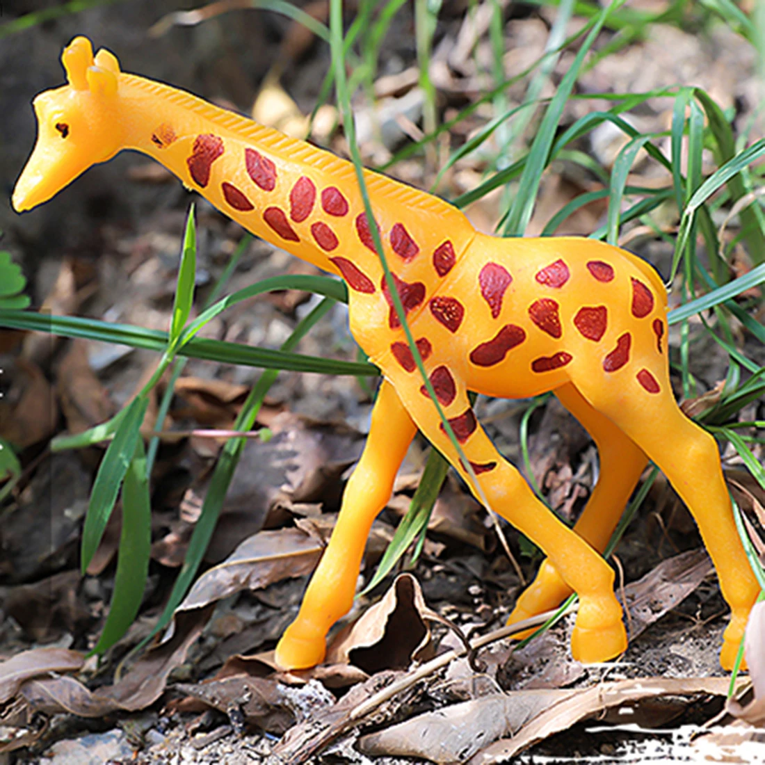 44Pcs дикие животные игрушка Моделирование животных модель детей раннее Когнитивное обучение игрушка, игрушечный набор-случайный цвет
