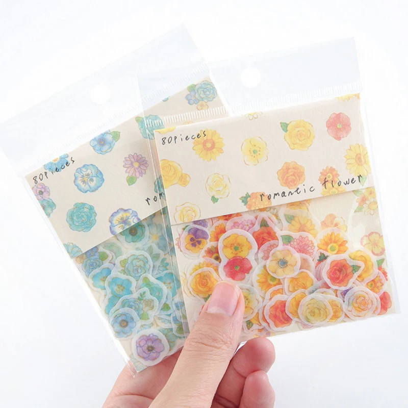 80 шт./лот diy цветные маленькие наклейки в виде цветка самоклеющиеся декоративные бумажные наклейки для дневника ipod/школьного офиса