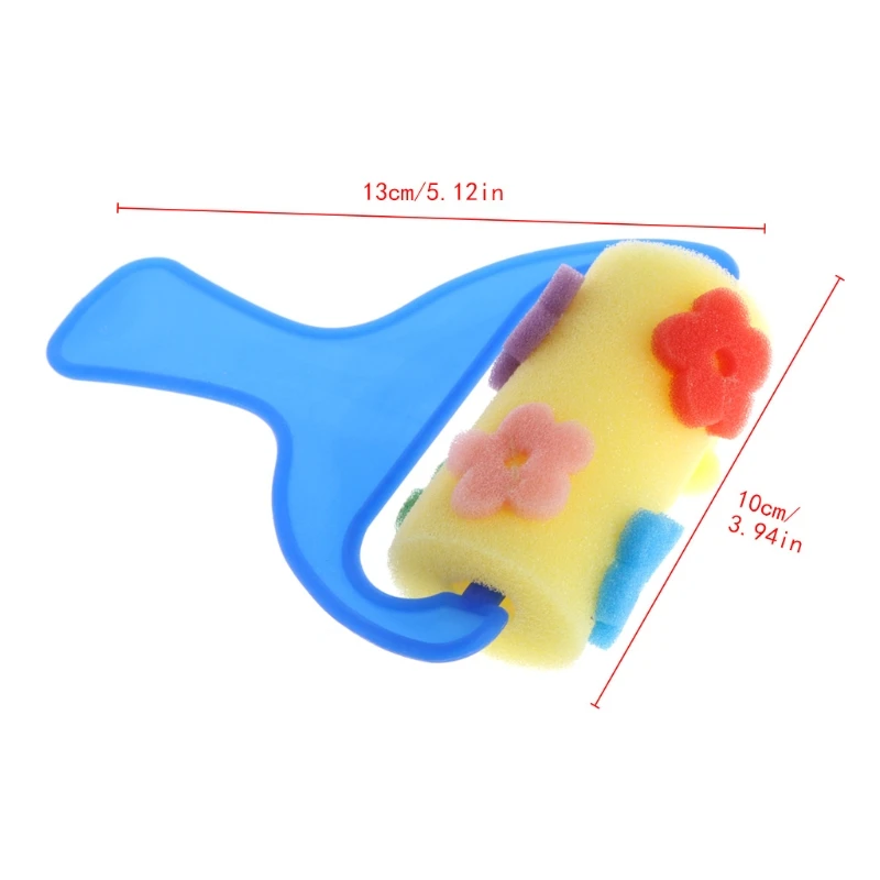 4 шт. Губка кисти для рисования детский ролик для нанесения граффити штамп детская Краска игрушка кисть для рисования губка штамп Художественный набор