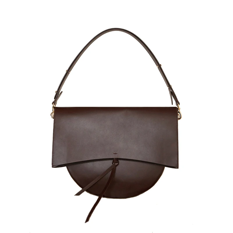

Women PU Leather Handbag Half Moon Shoulder Bag Female INS Hot Messenger Bag