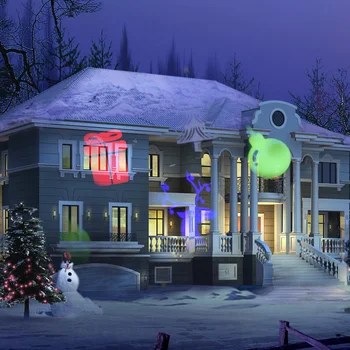 

Projector Light Lawn Lamp AC100-240V 4 LED Supported Auto-run Working Mode Dynamic Pattern Christmas Halloween Festival Home