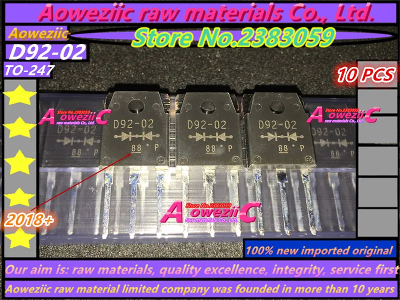 Aoweziic 2018 + 100% новая импортная оригинальная ESAD92-02 ESAD92 02 D92-02 до-247 быстрое восстановление лампа выпрямителя два уровня 20A/200 в