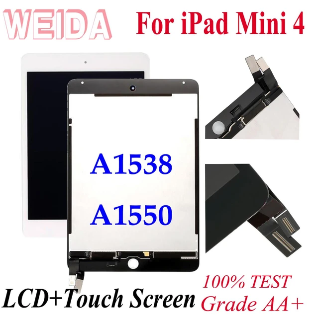  Lcds for iPad Mini 4 LCD Mini4 A1538 A1550 LCD Display Touch  Screen Digitizer Panel Assembly Replacement Part with Free Tool with  Tempered Glass (White) : Electronics