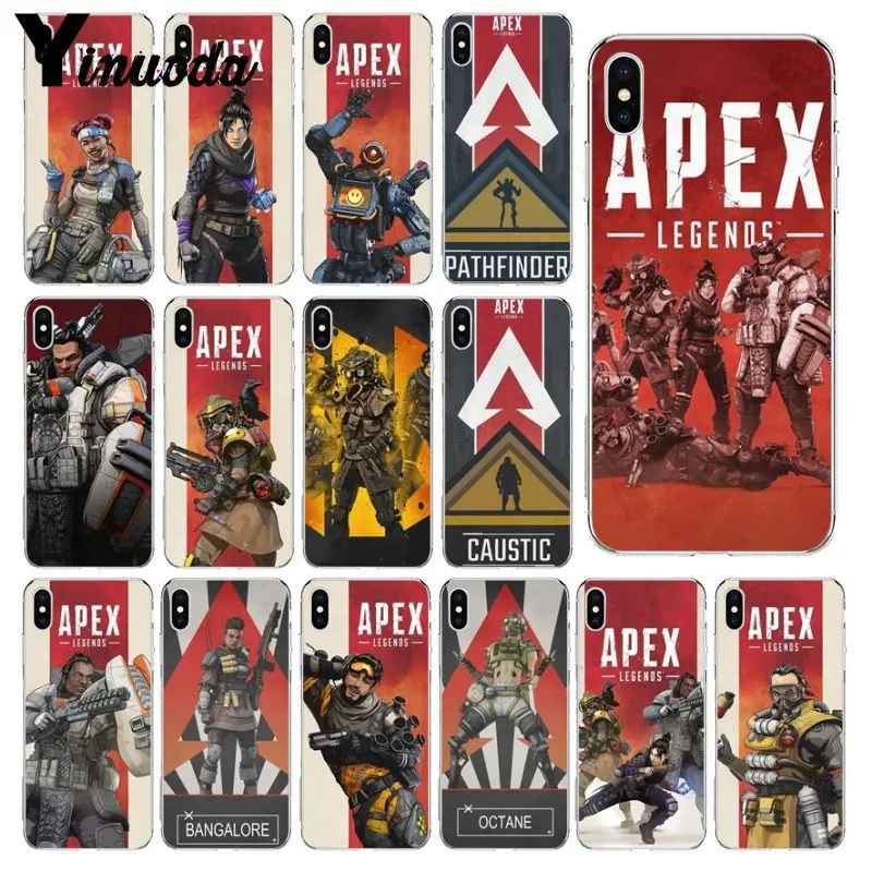 Yinuoda Apex Legends Customer High Quality Phone Case for iPhone 5 5Sx 6 7 7plus 8 8Plus X XS MAX XR | Мобильные телефоны и