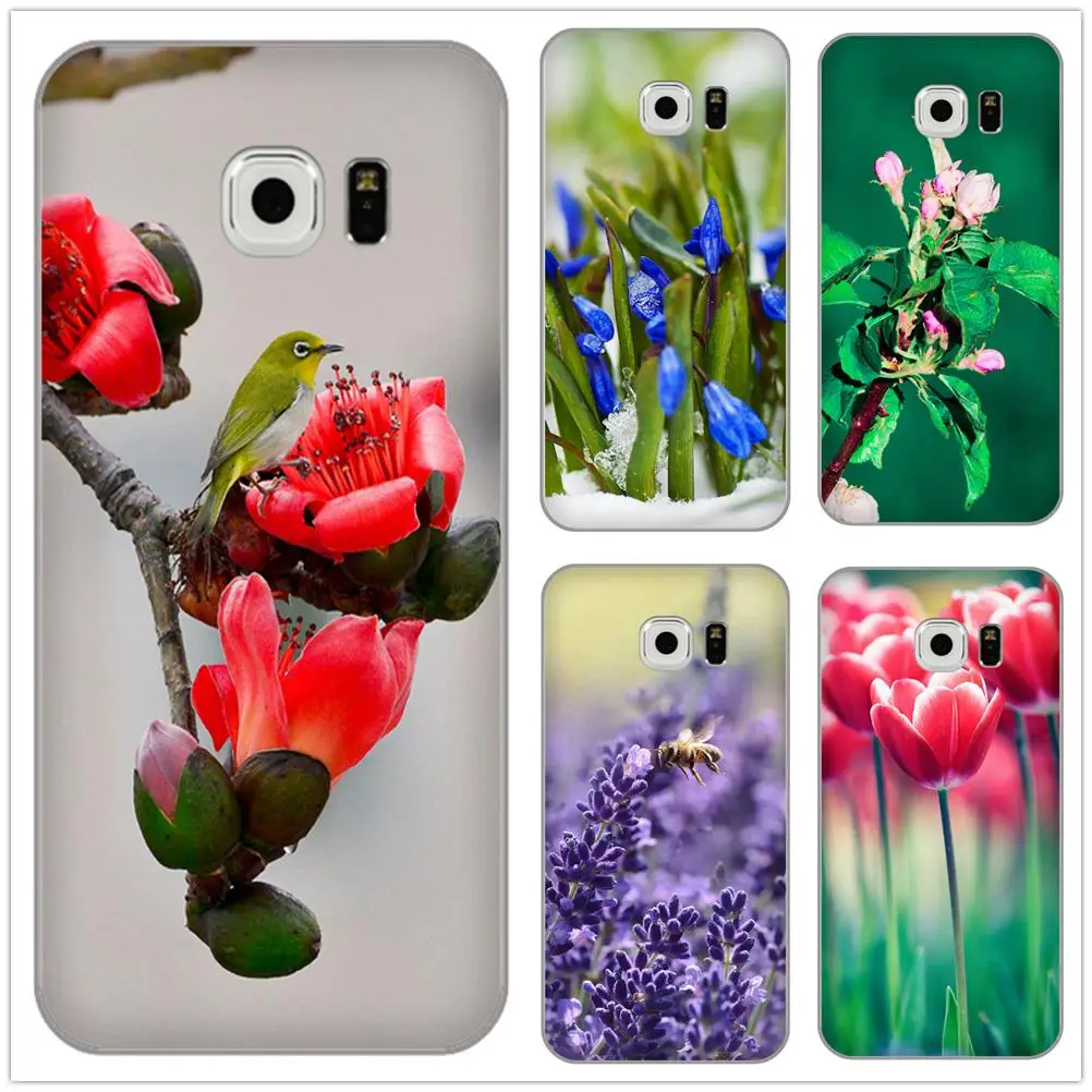 

Spring Wild Flower Bloom Soft TPU Case For Samsung Galaxy S2 S3 S4 S5 MINI S6 S7 edge S8 S9 Plus Note 2 3 4 5 8 Coque Fundas